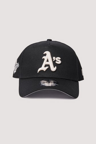 Oakland Athletics Crest 9FIFTY Mens Snapback Hat (White/Green)