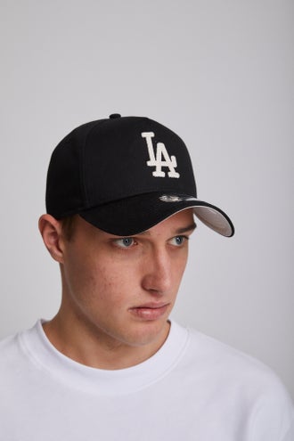 New Era Los Angeles Dodgers Chain Stitch Hoodie Stone