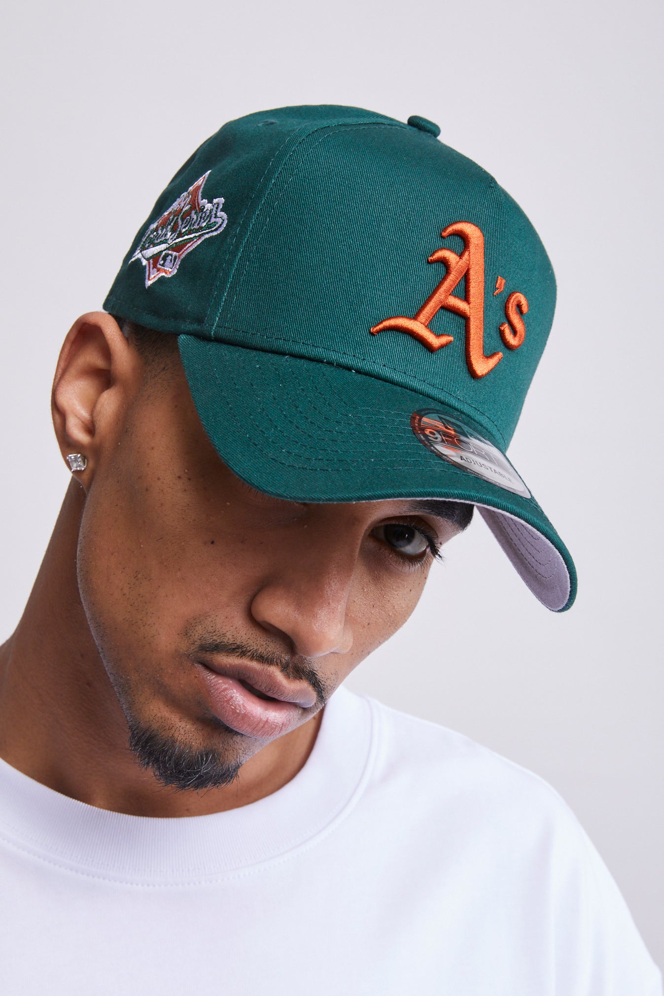 New Era 9Forty Oakland Athletics MLB Stone / Dark Green