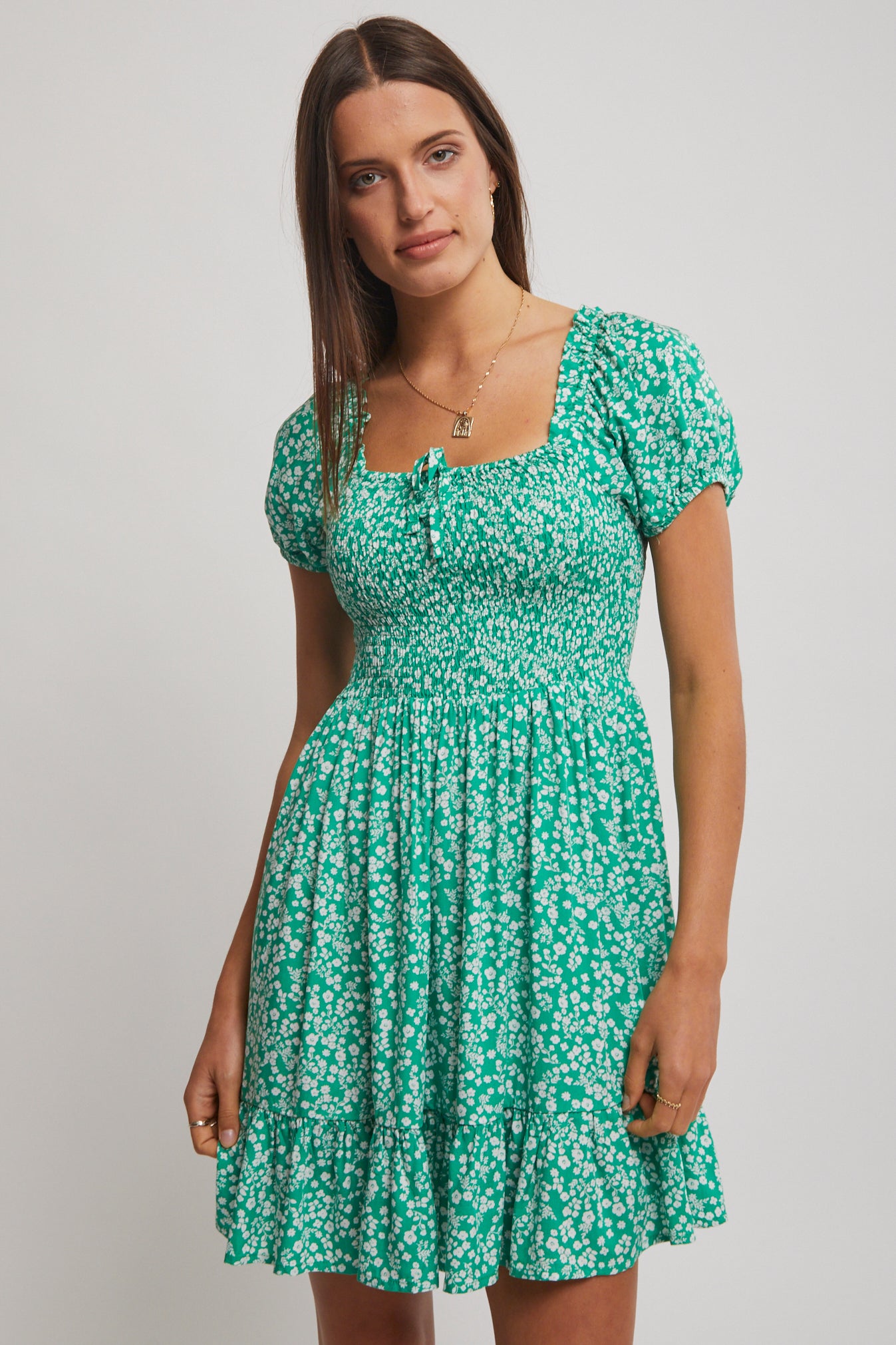 Amalfi Shirred Mini Dress | North Beach