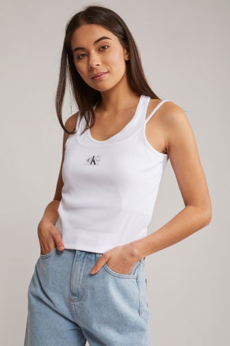 Calvin Klein Jeans 2 PACK - Basic T-shirt - bright white/black beauty/white  
