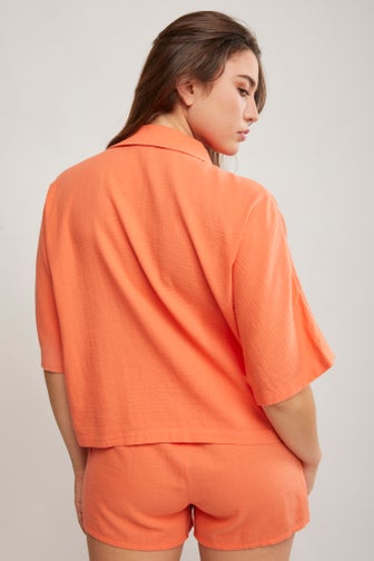 Blair Oversized Short Sleeve Shirt