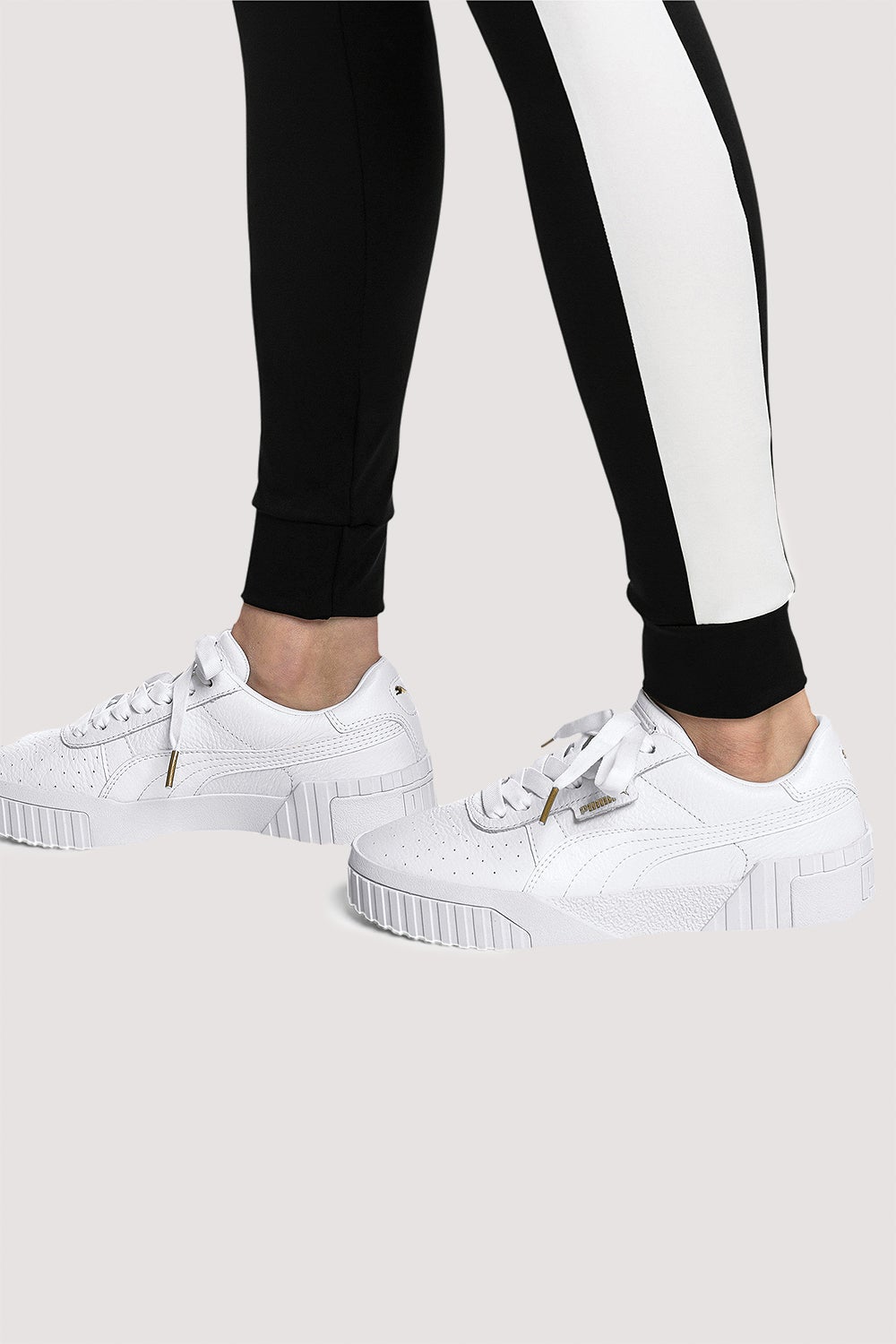 white puma cali shoes