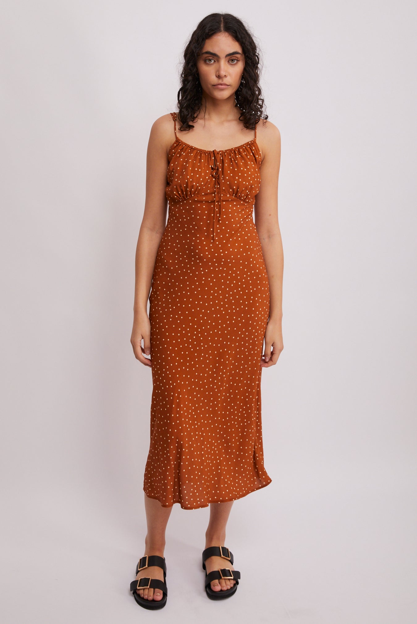 santa cruz spot printed dress