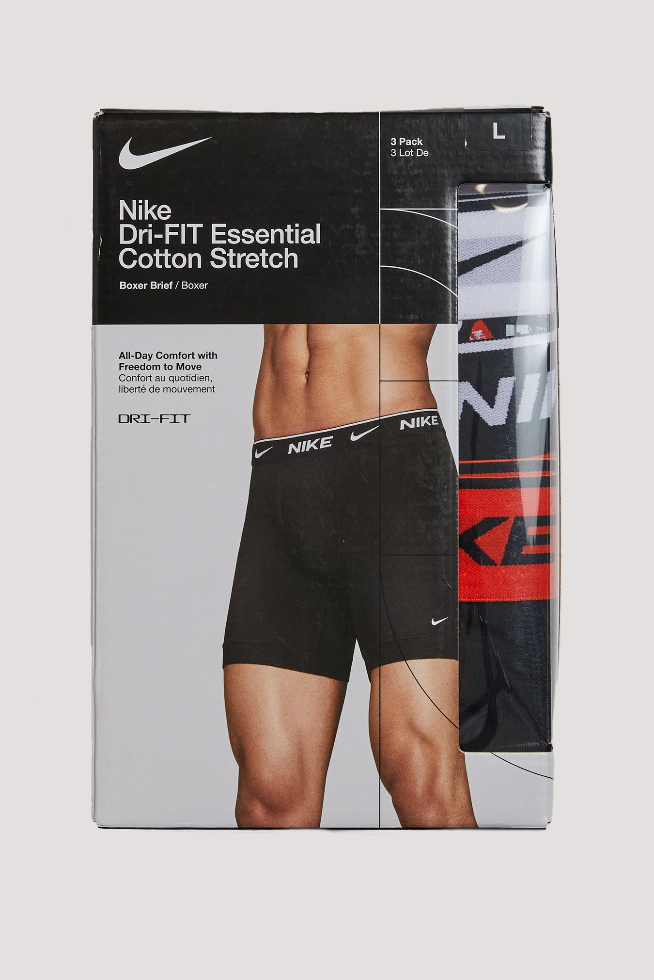 Everyday Cotton Stretch Boxer Brief 3 Pack
