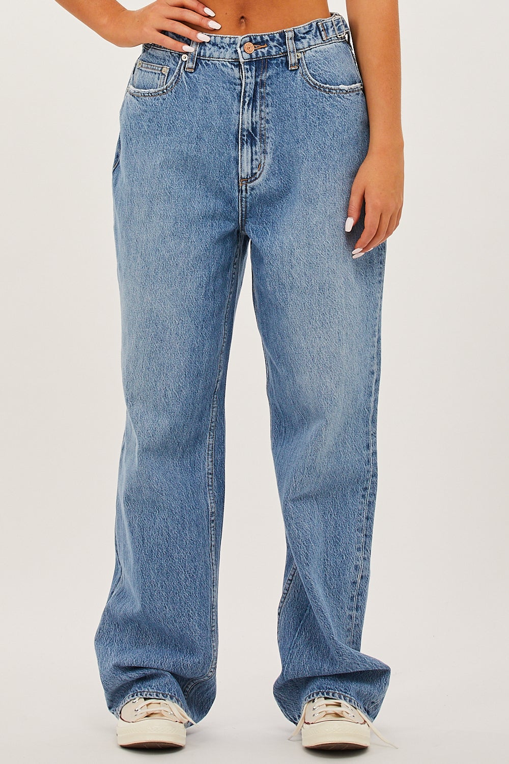 high baggy jeans