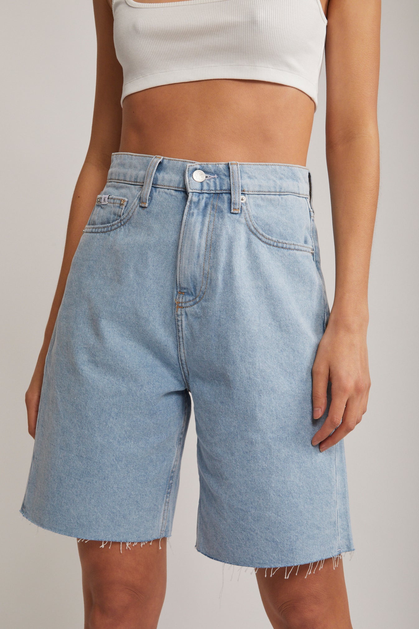 High Rise Relaxed Denim Jorts | North Beach