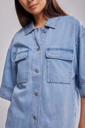 hudson short sleeve denim jacket