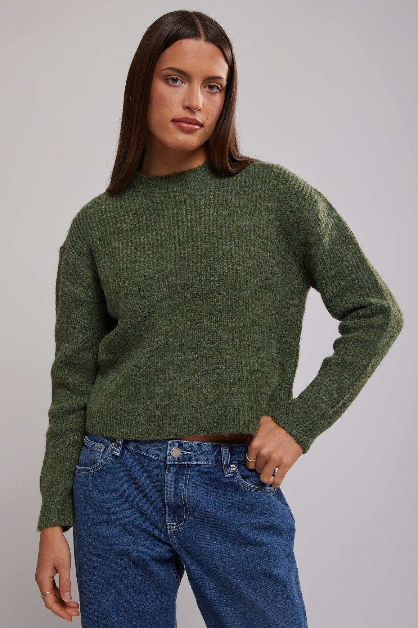 Jordana Knit Crew Sweatshirt | North Beach