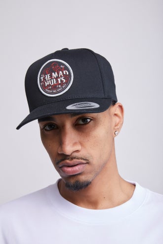 Youth Mitchell & Ness Black Las Vegas Raiders Times Up Precurved Trucker Adjustable Hat