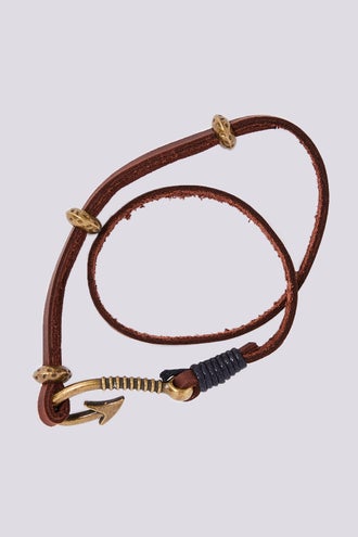 Leather Hook Wrap Bracelet