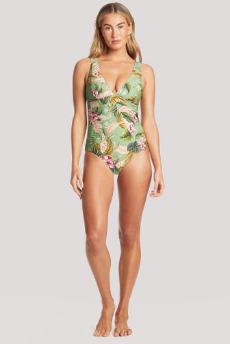 Elite Panelled Long Line One Piece Swimsuit