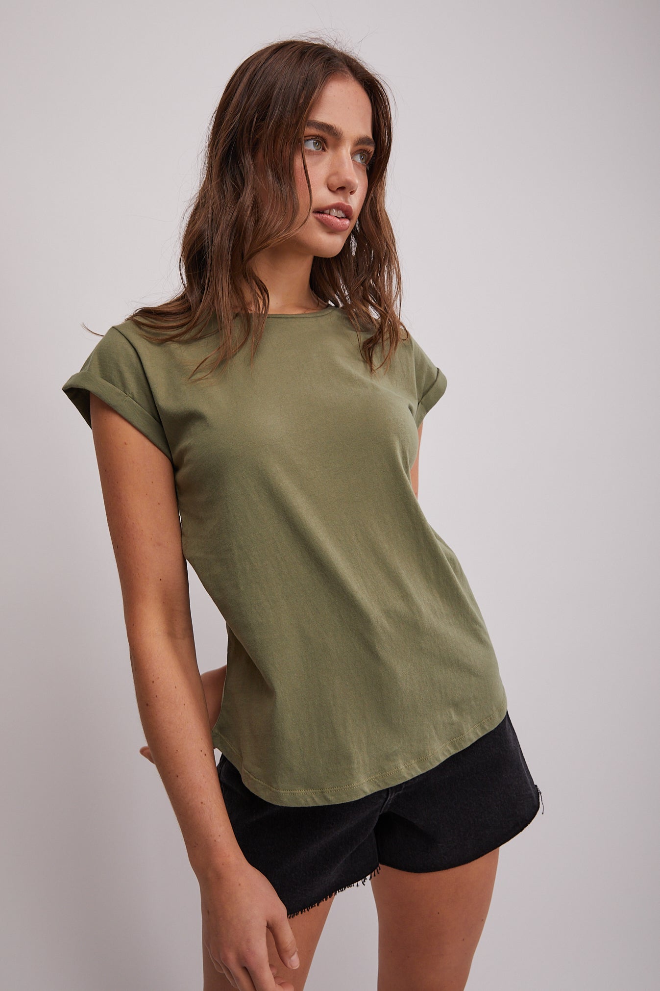 CLN Lucy ws t-shirt - Dusty Olive - XS