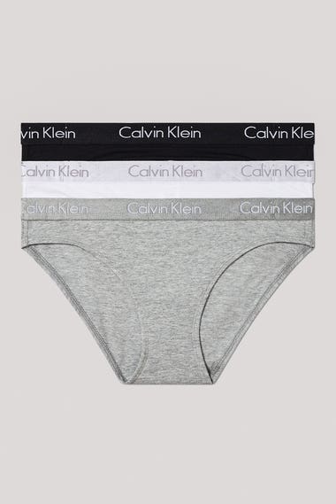 Calvin Klein - Girls Grey & Black Bralettes (3 Pack)