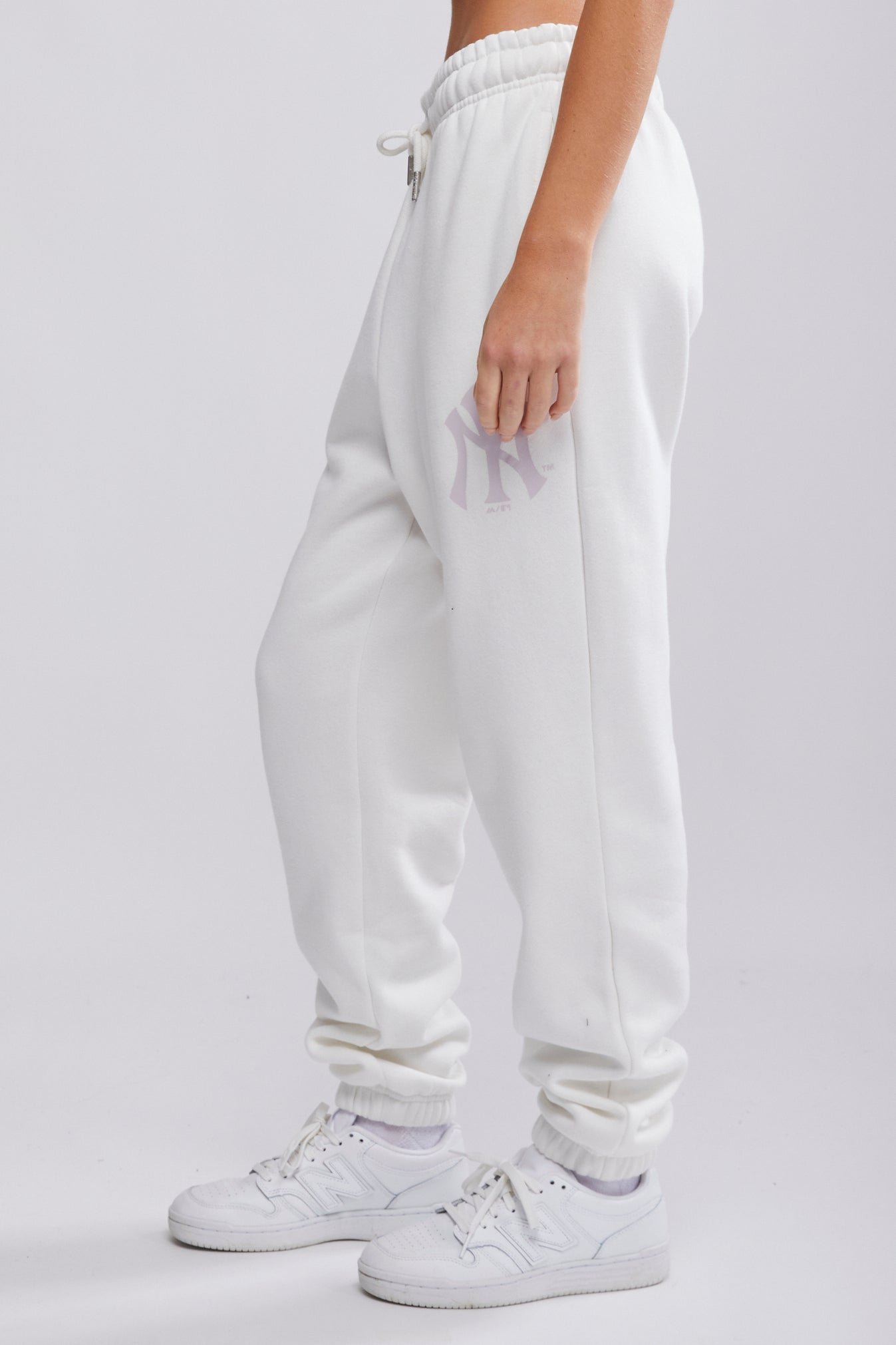 White discount baggy joggers