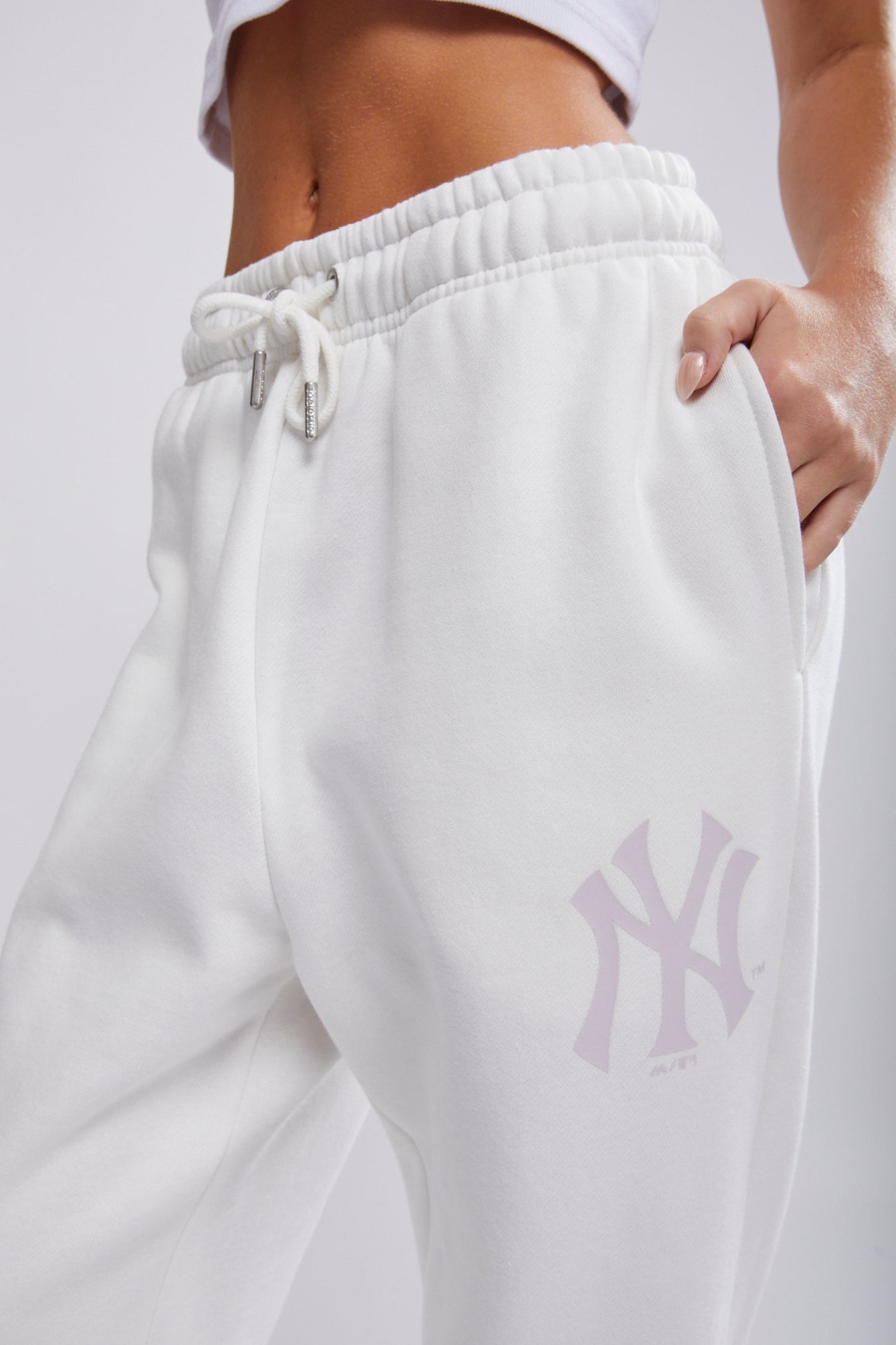 White cheap joggers sale