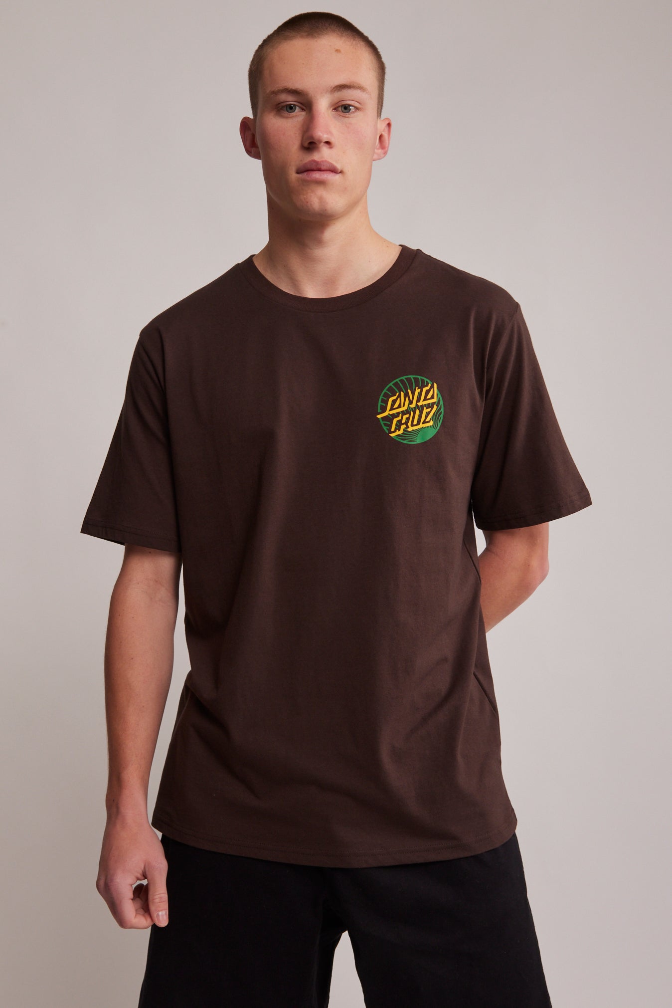 Santa Cruz x TMNT Pizza Dot Forest Green T-Shirt