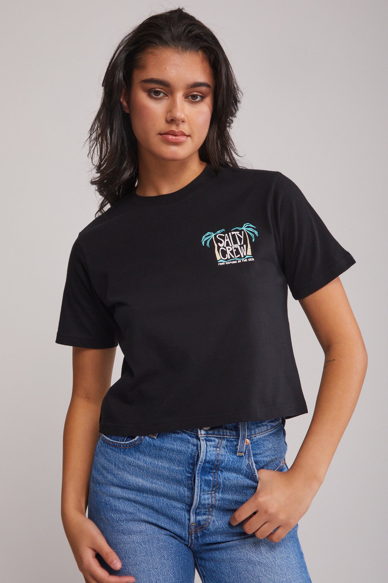 Postcard Crop T Shirt | North Beach