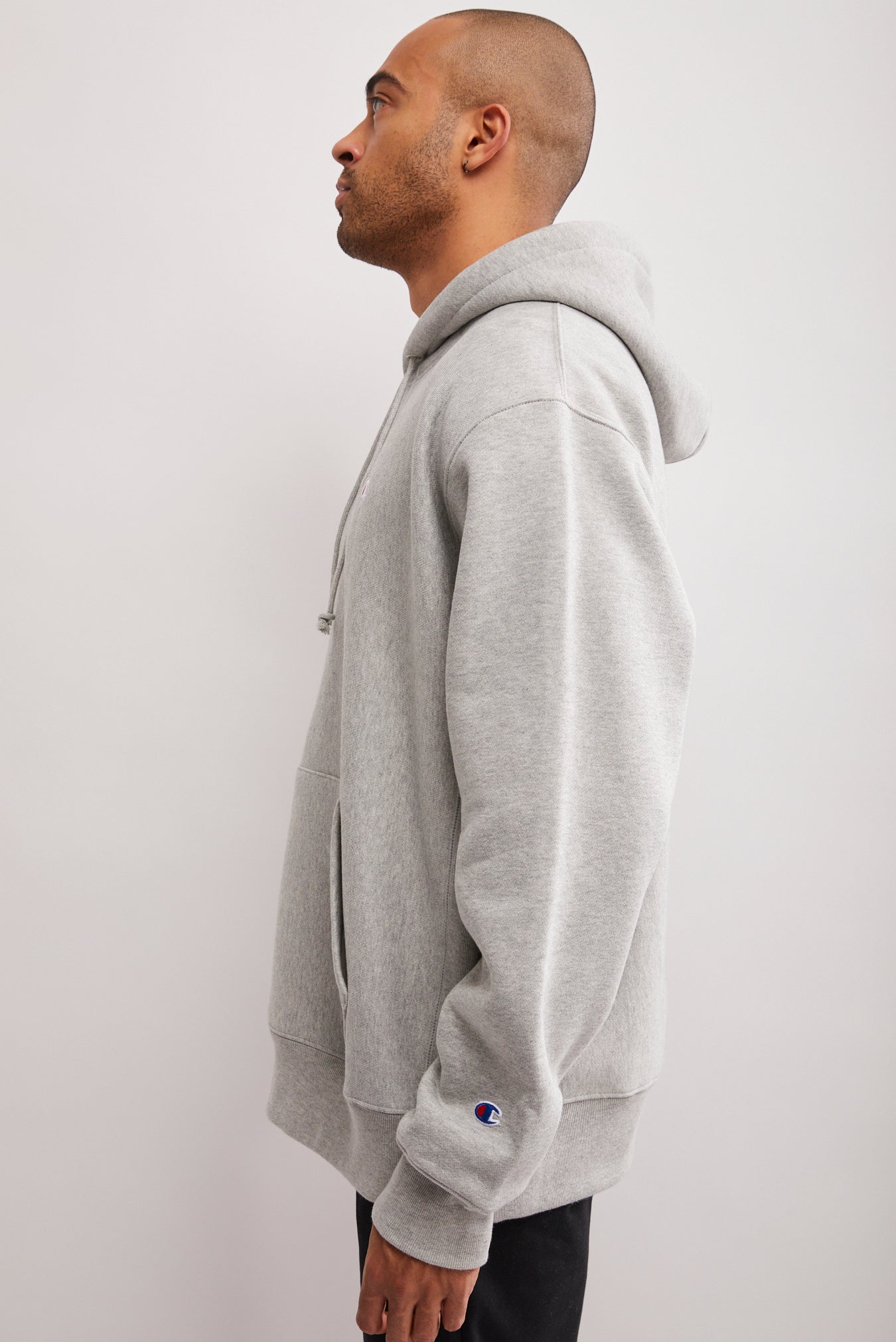 Champion reverse weave hot sale hoodie oxford grey