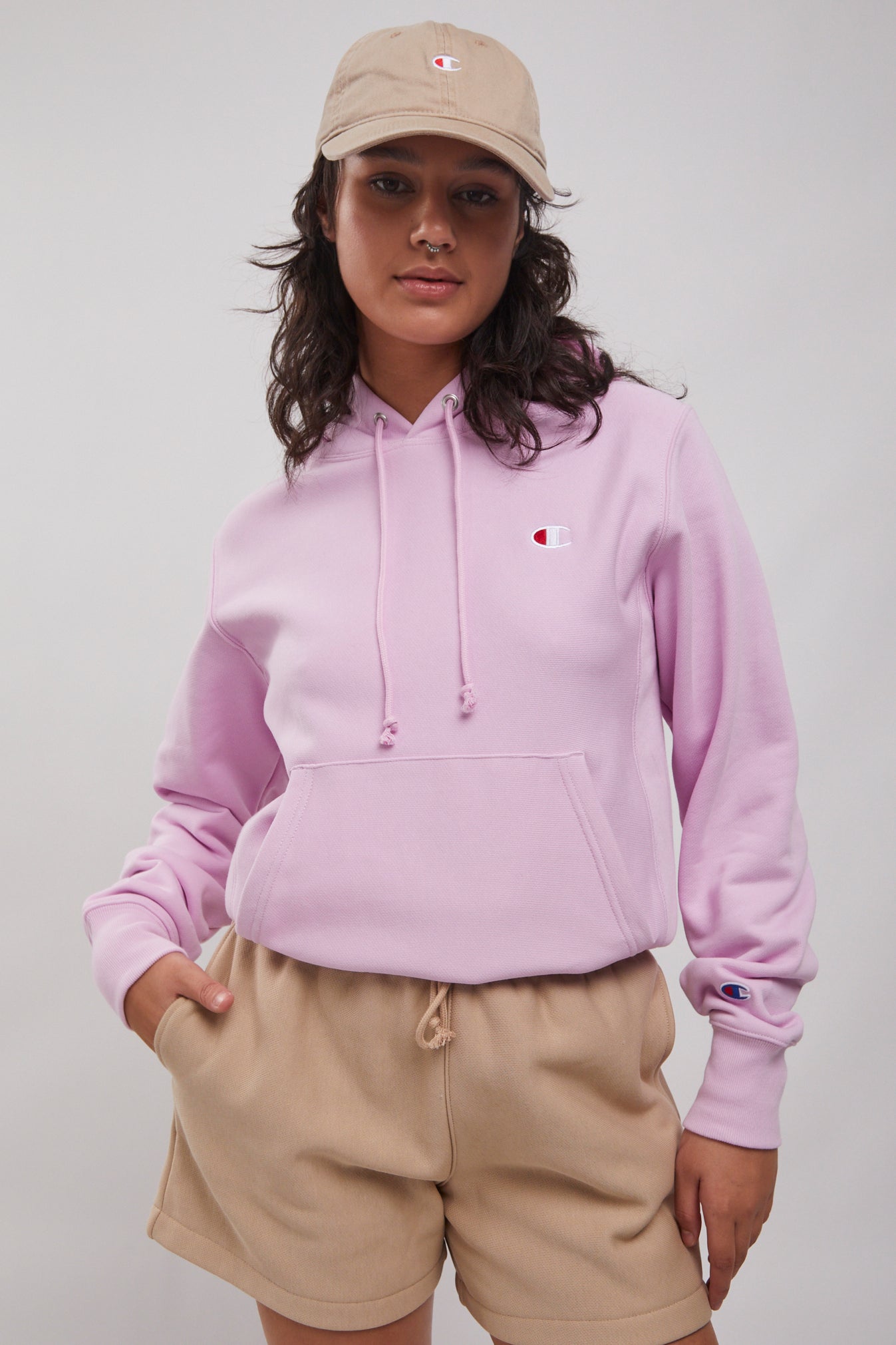 Pink champion hoodie nz sale