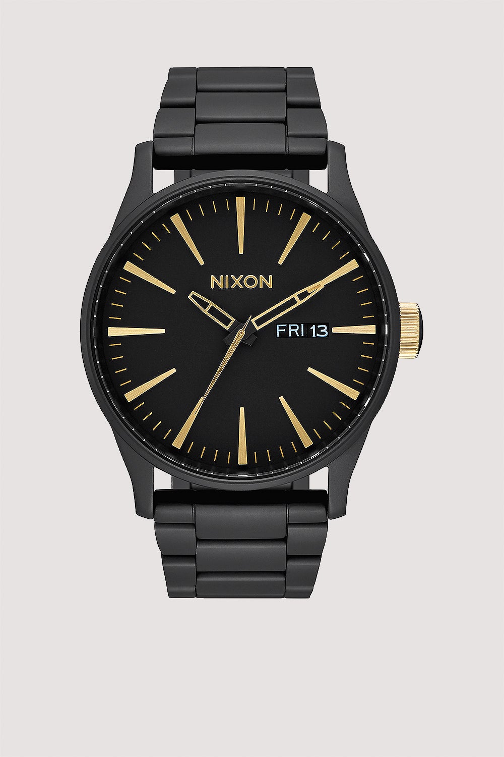 Nixon time outlet teller black matte