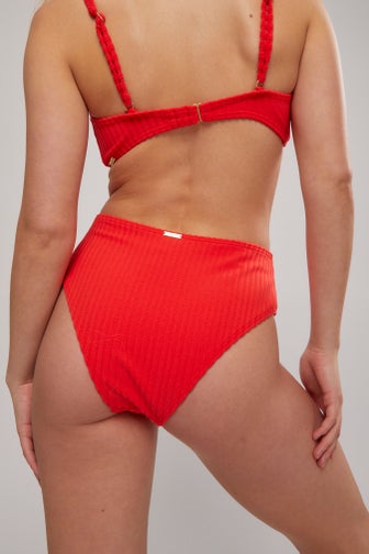 Terry Rib Hi Maui - High Waist Bikini Bottoms for Women