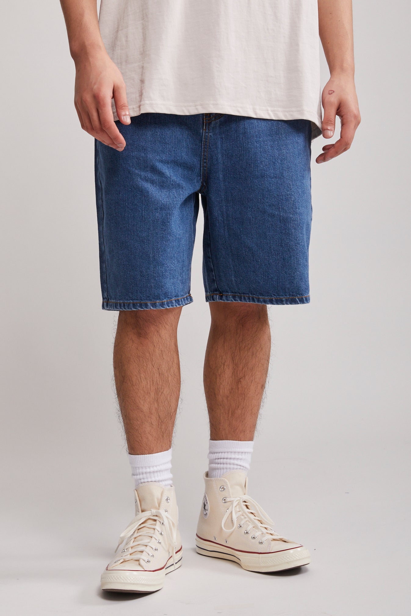 Royal blue jean on sale shorts