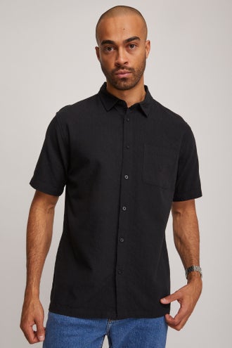 Dickies Embroidered Short Sleeve Work Shirt (Rinsed Navy Crosshatch) –  Centre