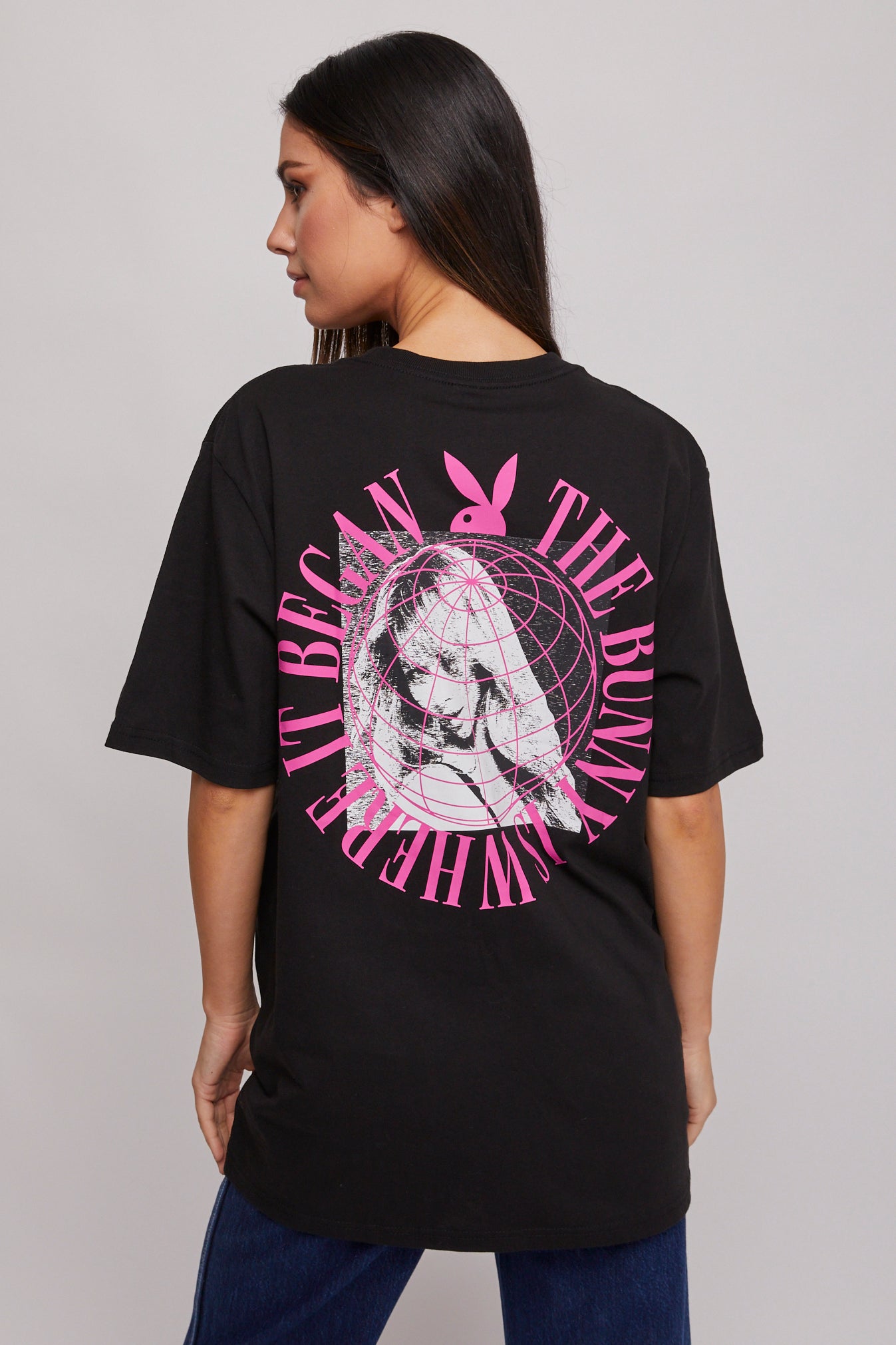 Playboy t shirt hot sale dress missguided