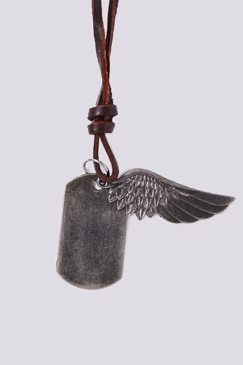 Leather dog clearance tag necklace