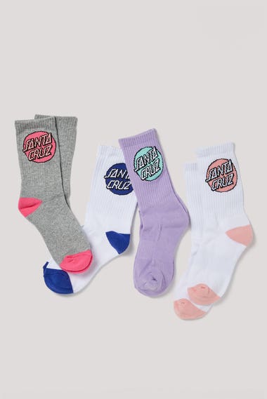 USA Pro, Pro Pop Socks Ladies, 3Pk Multi